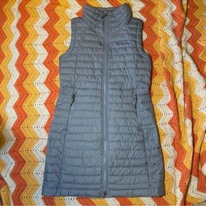 GRAY Columbia padded coat vest